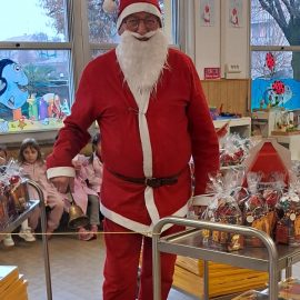 Santa Claus at school